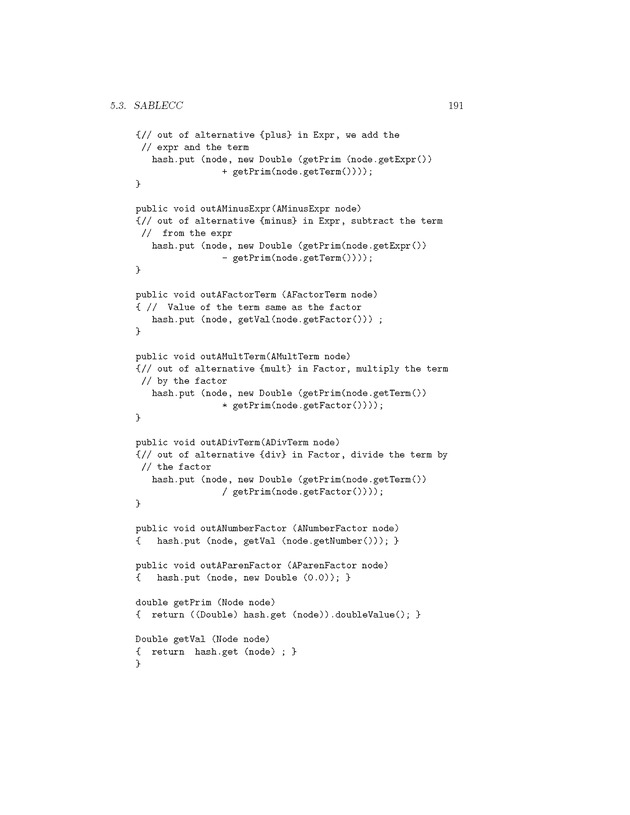Compiler Design: Theory, Tools, and Examples - Page 191